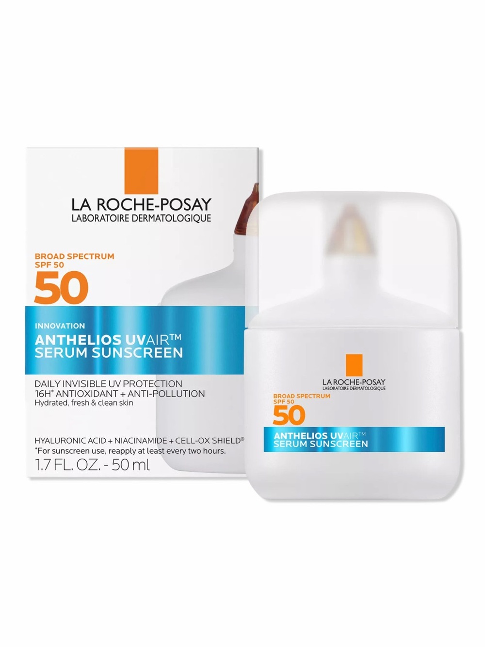 NWT La Roche-Posay Anthelios UV Air Daily Supercharged Serum Sunscreen SPF 50